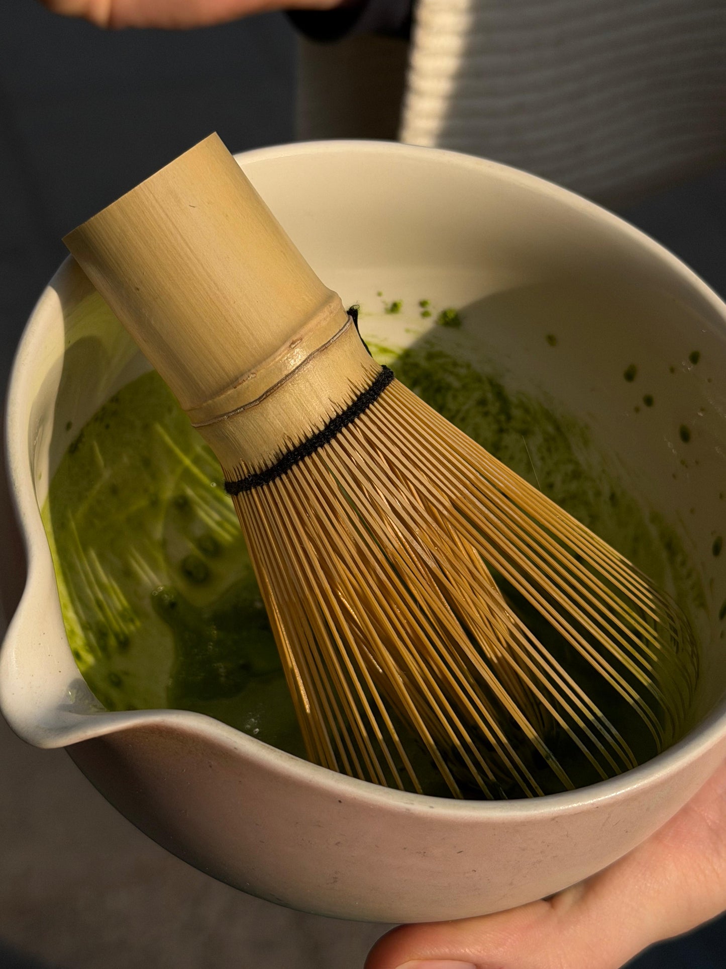 Matcha Bambus Besen