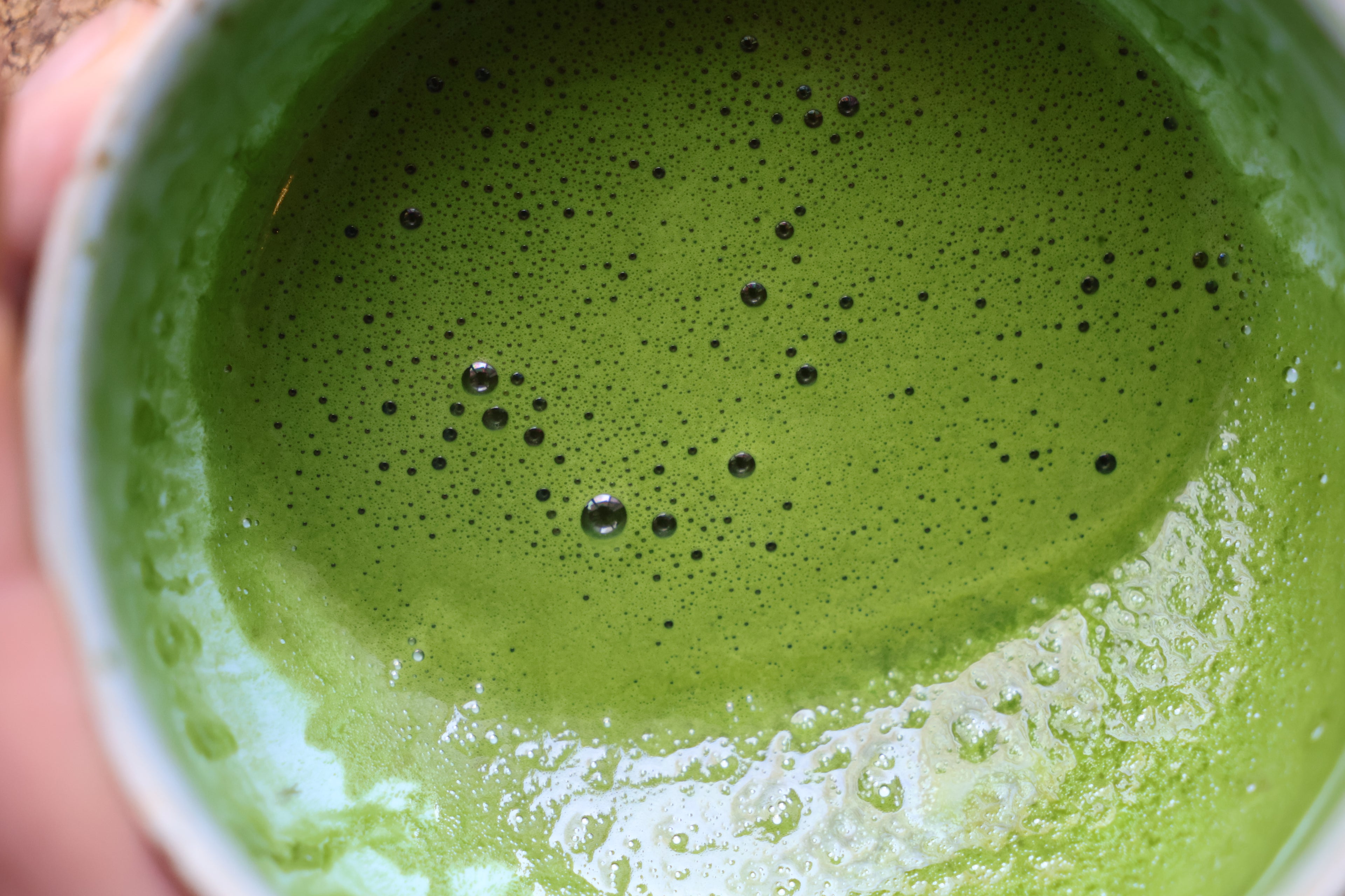 Single-origin Japanese matcha at Lowinsky's in Hamburg